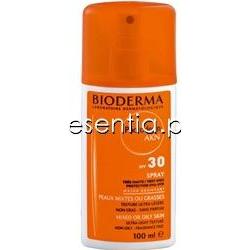 Bioderma Photoderm Photoderm AKN Spray SPF 30 - Spray ochronny do skóry tłustej, mieszanej i skłonnej do trądziku 100 ml