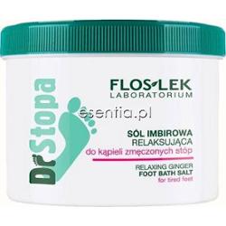 Flos-Lek Dr Stopa Sól imbirowa relaksująca do kąpieli zmęczonych stóp 500 g