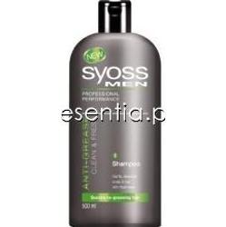 Syoss Men Szampon do włosów Anti-Grease Clean & Fresh 500 ml